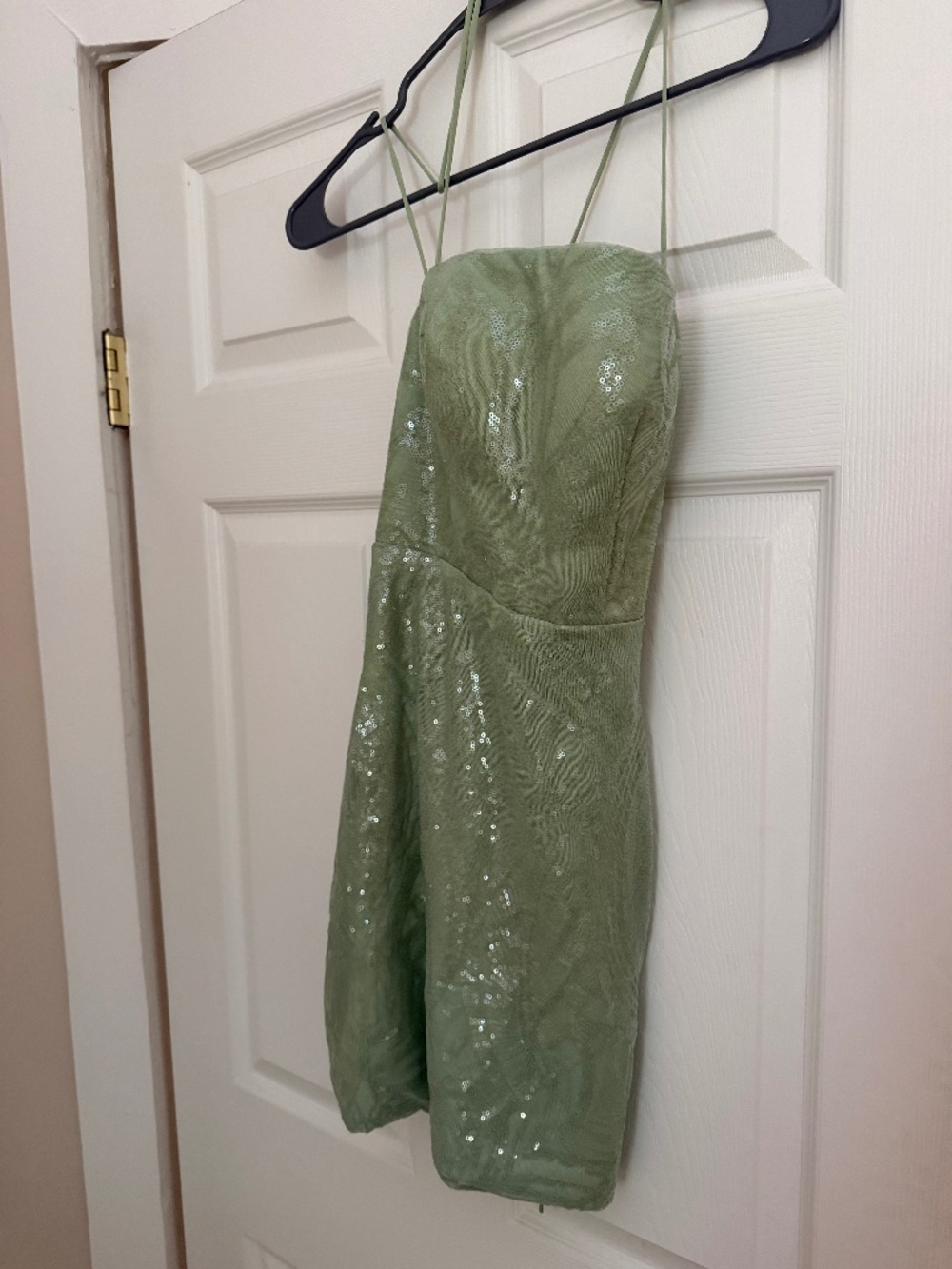 Sage Green homecoming dress